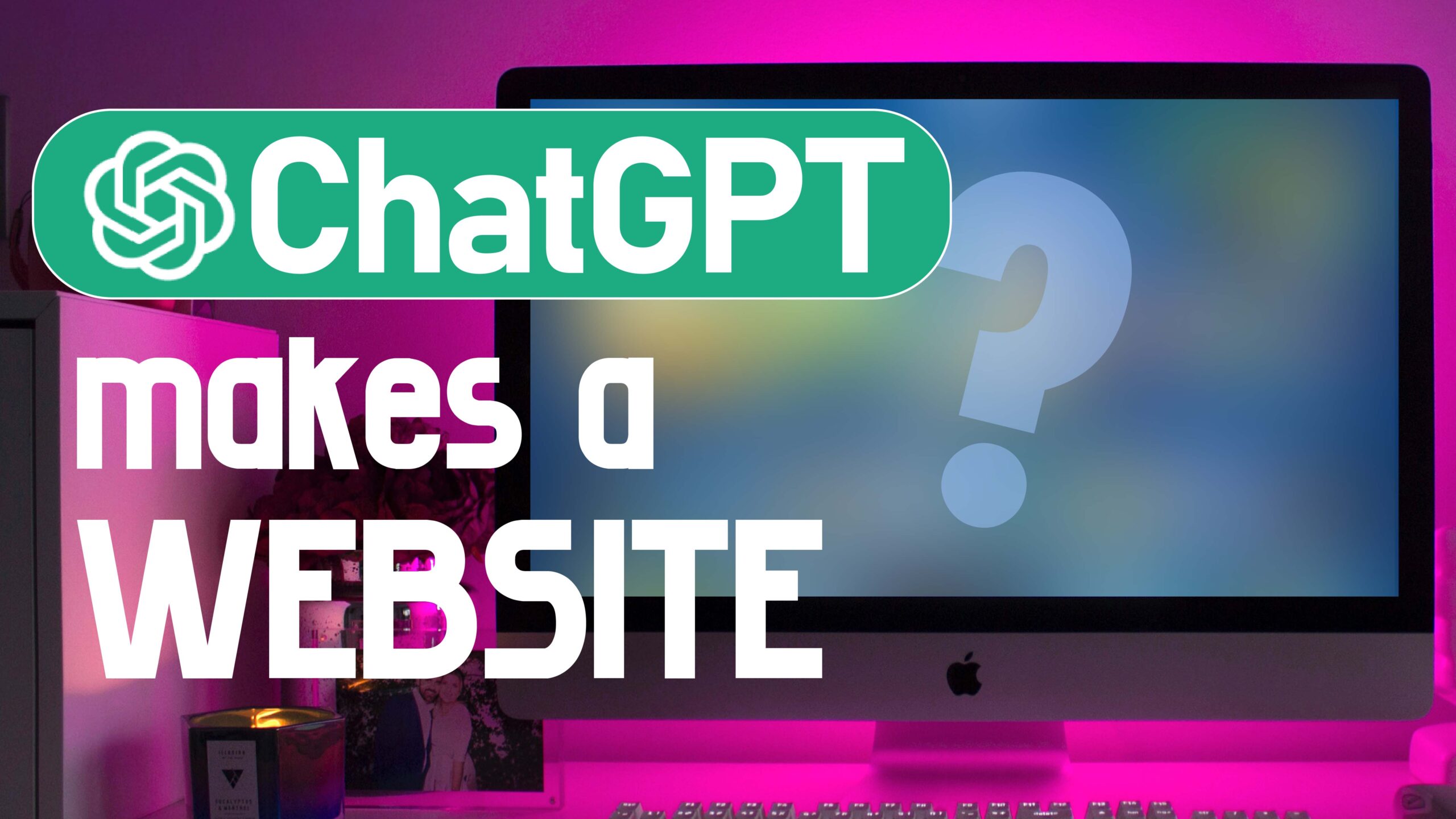 ChatGPT Can't Make a Website